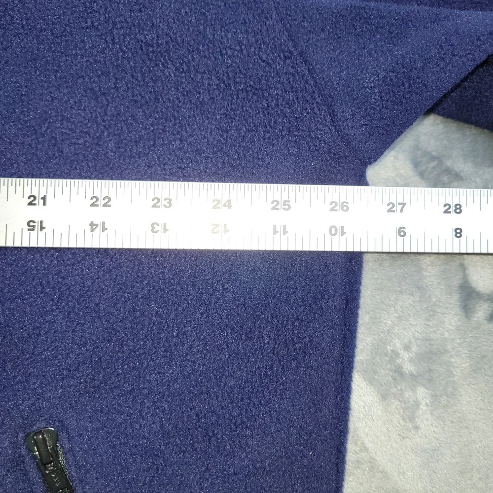 Vintage Ford Motor Company Fleece Jacket Navy Blue Full Zip Mens Large USA Made‎